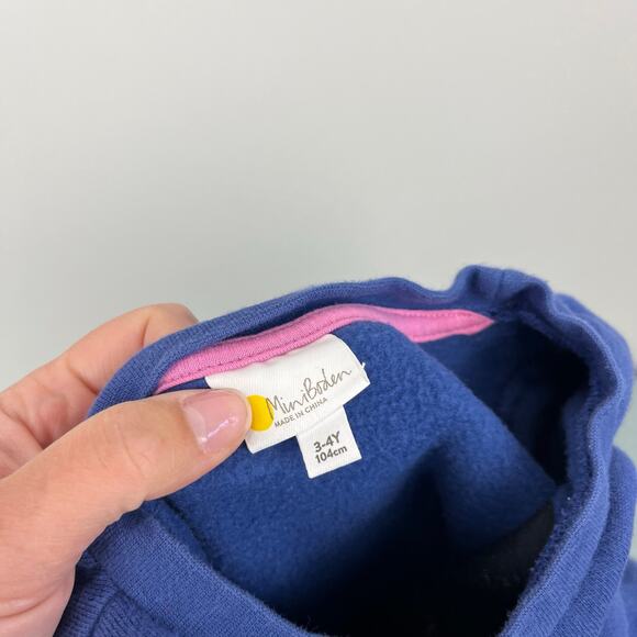 Mini Boden Appliqué Hotchpotch Dress Multi Dragon Sky 3-4 - Picture 6 of 8